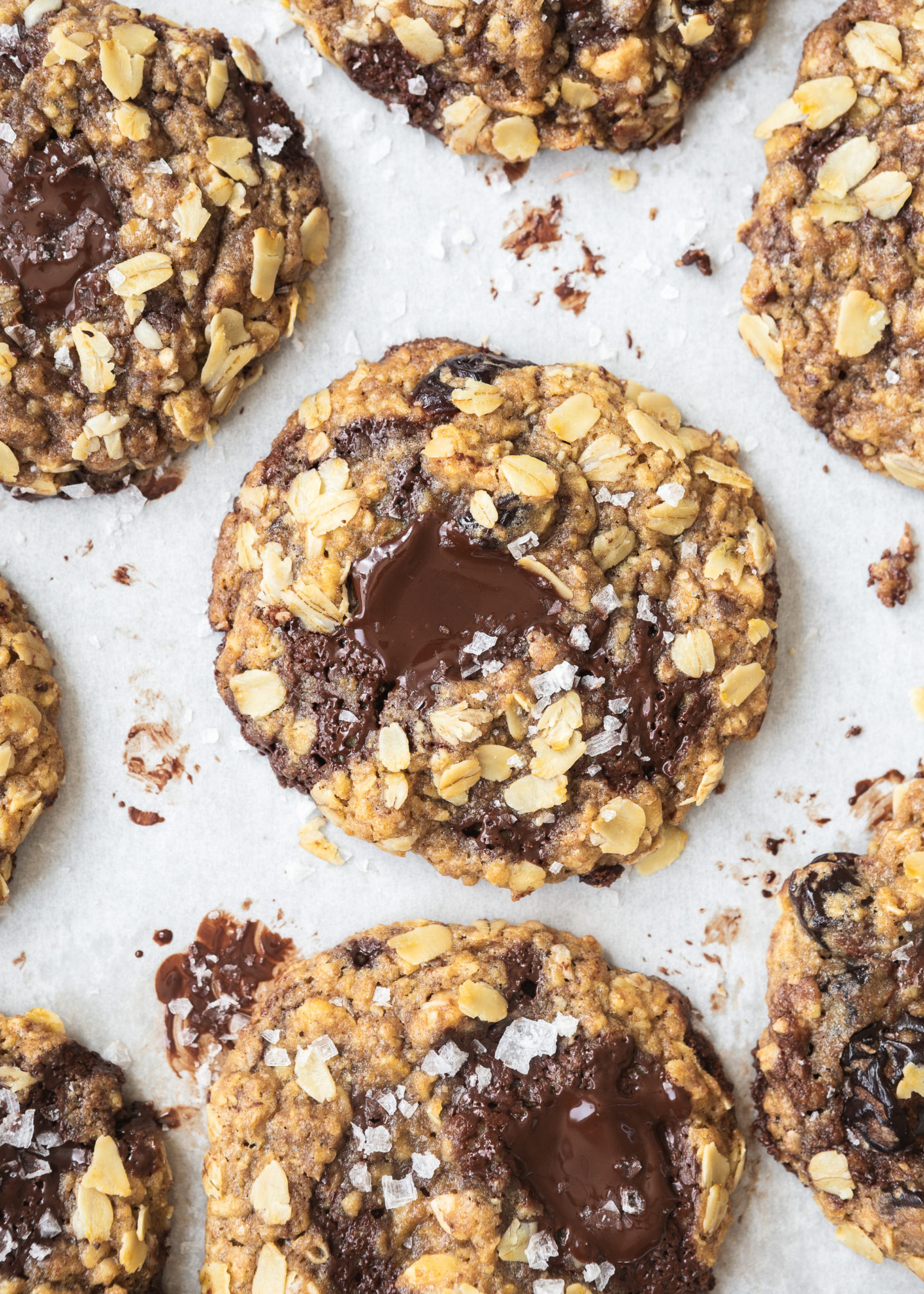 Spelt Chocolate Chunk Oatmeal Cookies