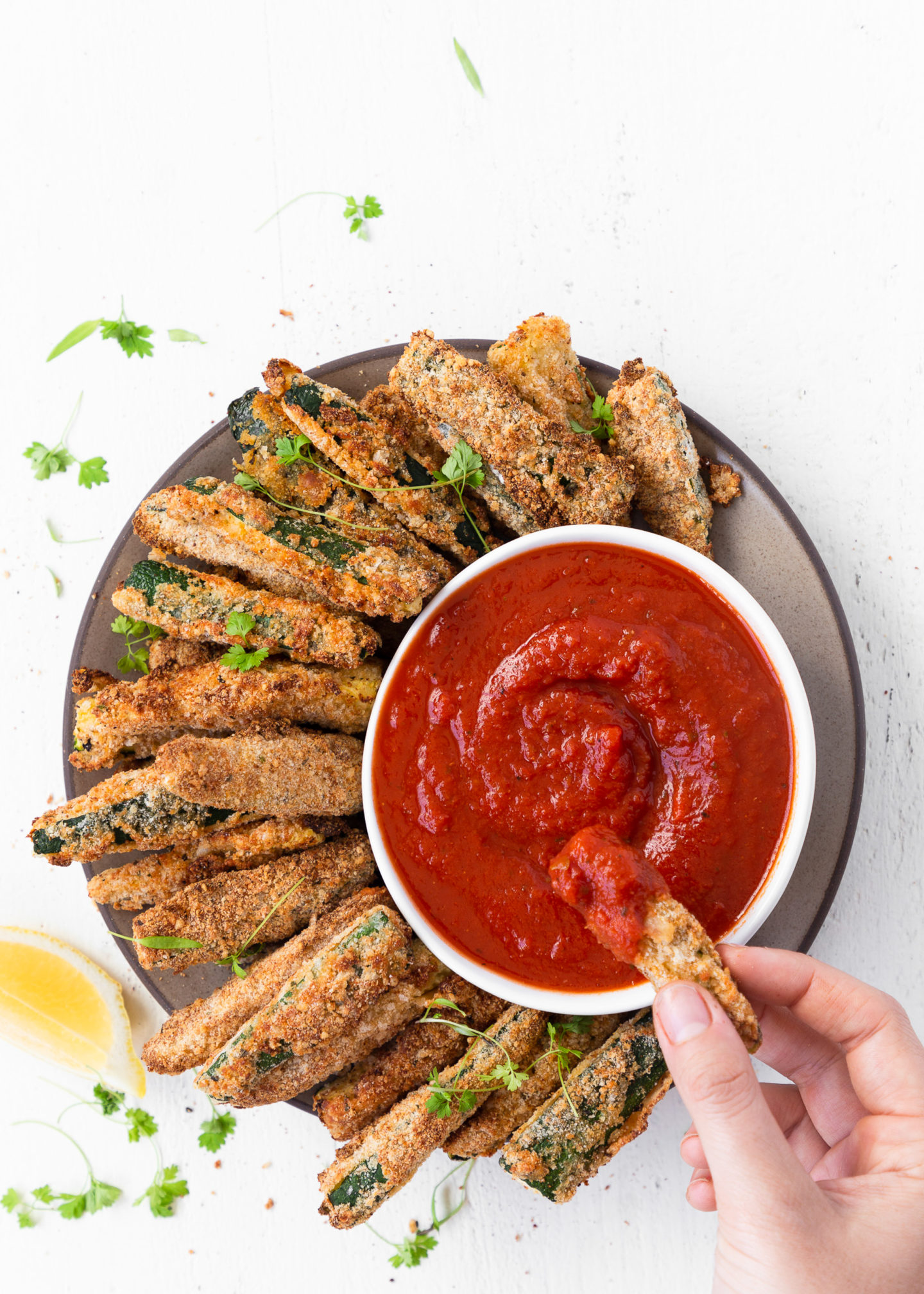 Zucchini Fries with Marinara