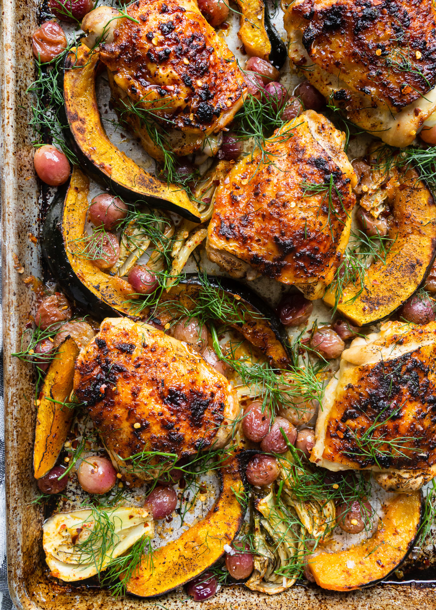 Sheet Pan Maple-Dijon Chicken Thighs