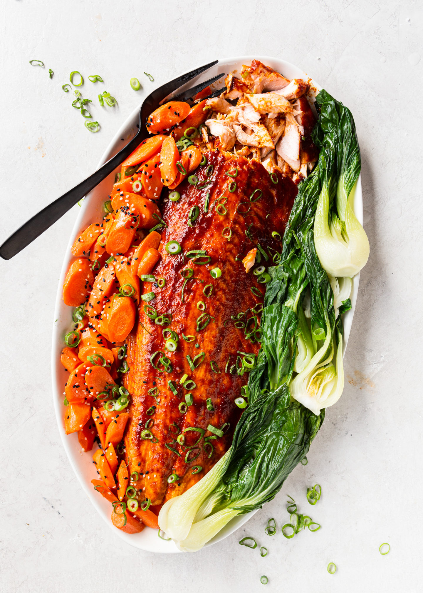 Gochujang Glazed Salmon with Bok Choy