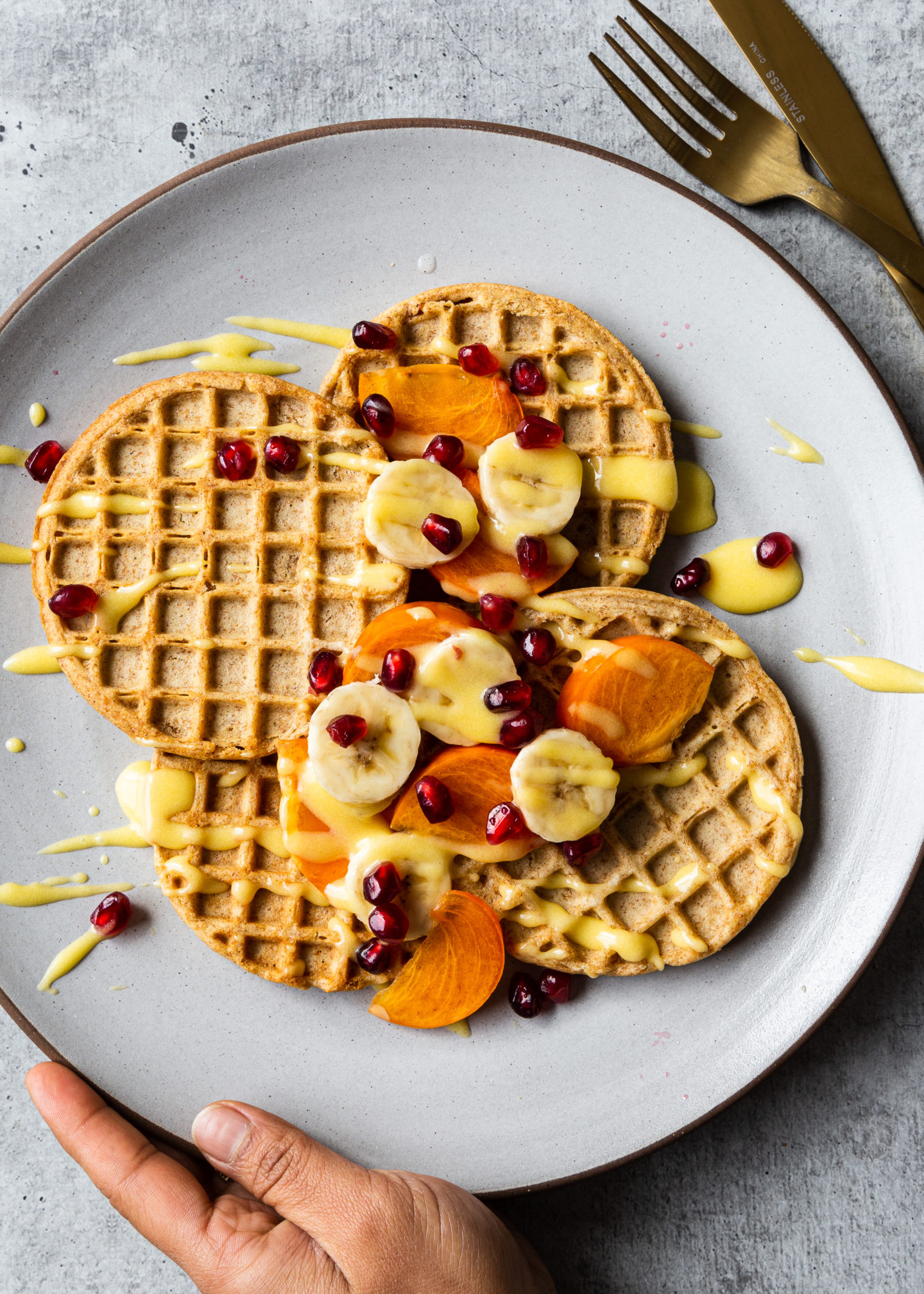 Lemon Curd Waffles