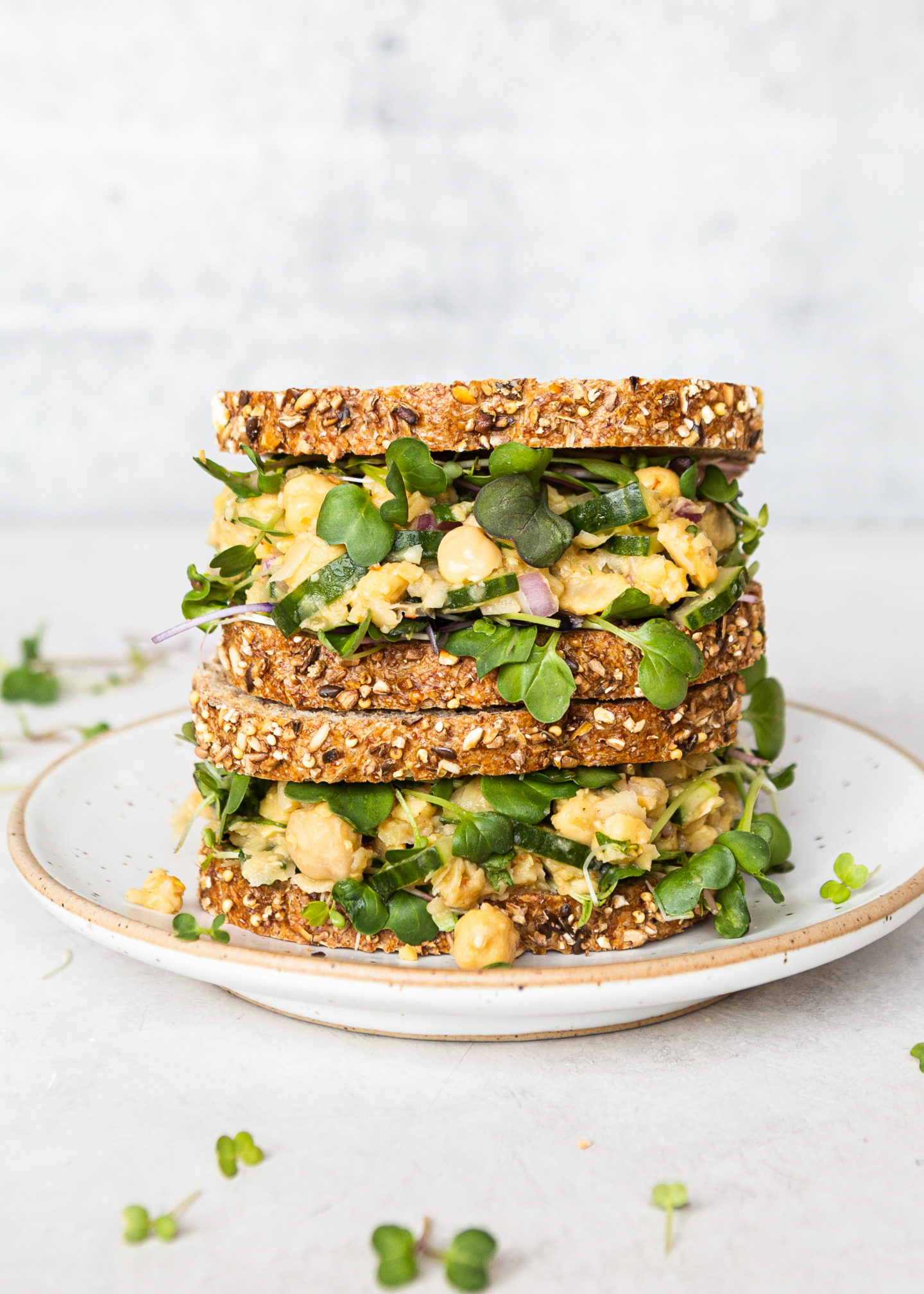 Summer Chickpea Smash Sandwich