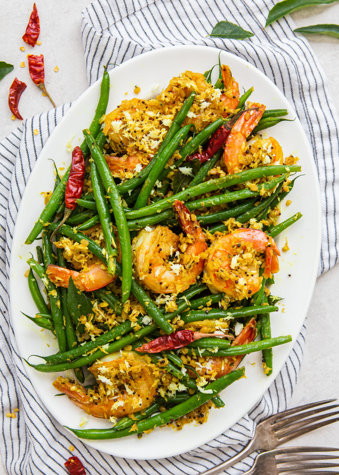 Sauteed Green Beans with Shredded Coconut,...