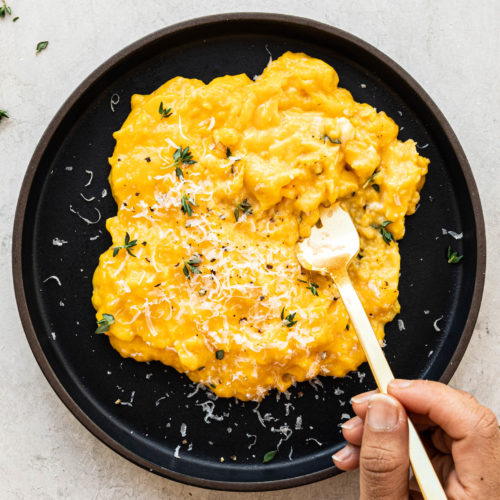 Creamy Garlic Parmesan Scrambled Eggs rachel gurjar