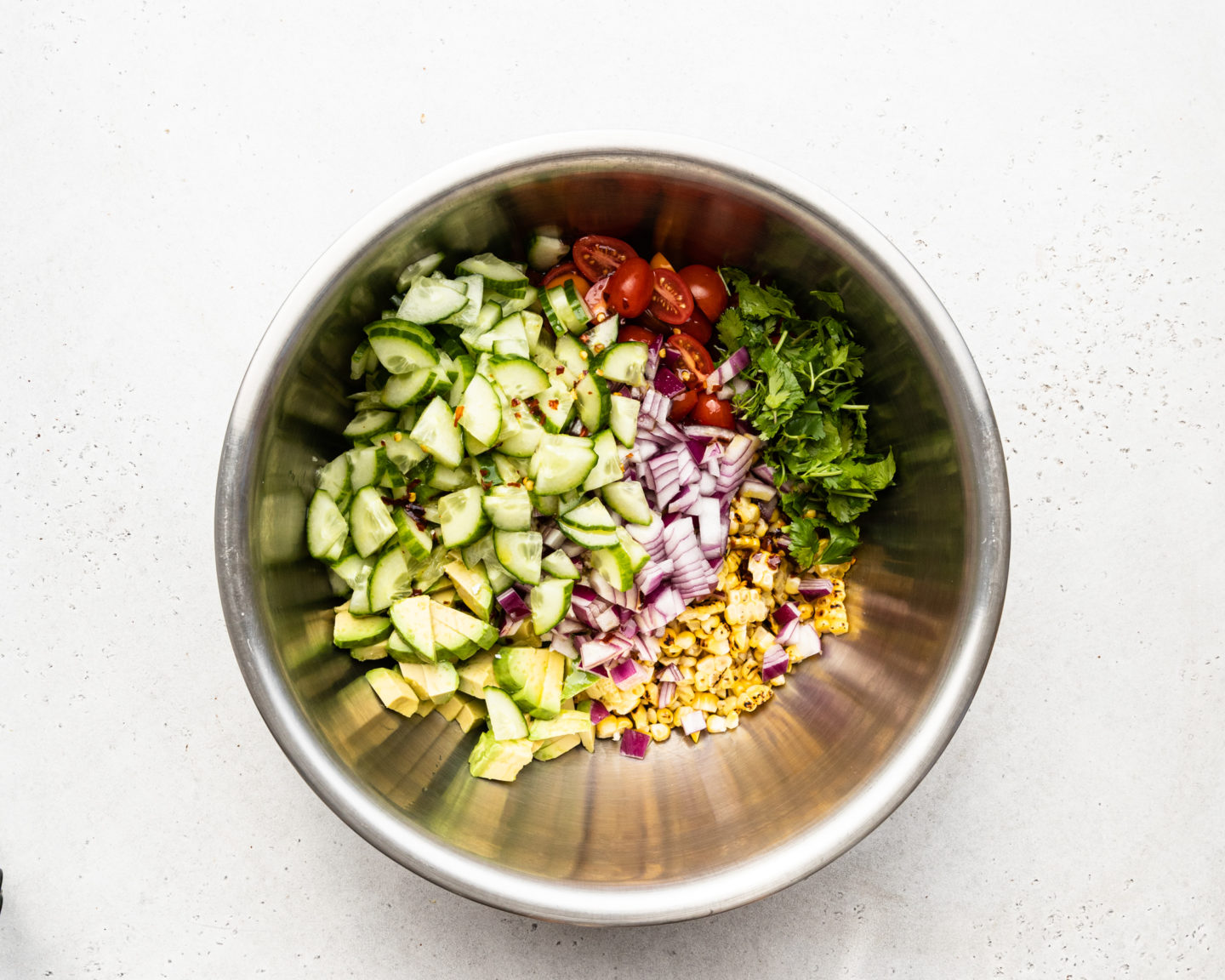 chopped vegetables in a bowl