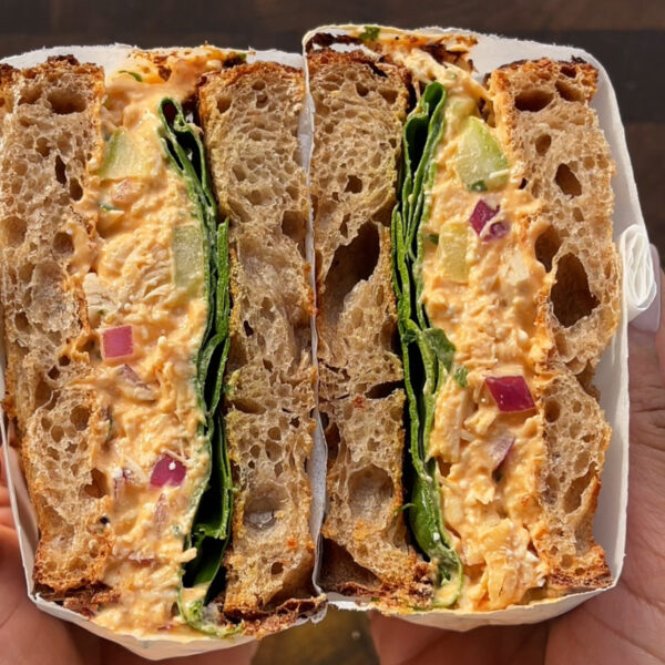 High-Protein Buffalo Chicken Salad with Cottage Cheese