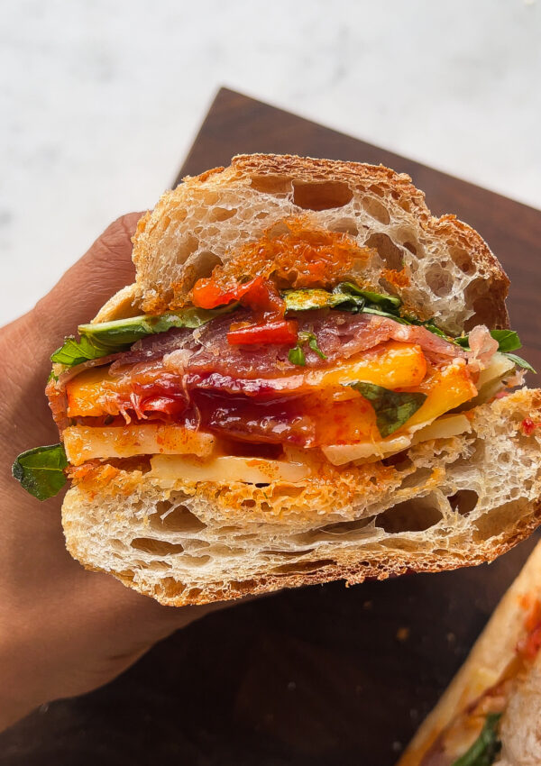 Peach Prosciutto Sandwich